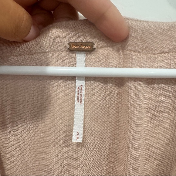 Free People Love to Love You Midi Dress Womens Small Pink Embroidered Bohemian - Picture 6 of 9